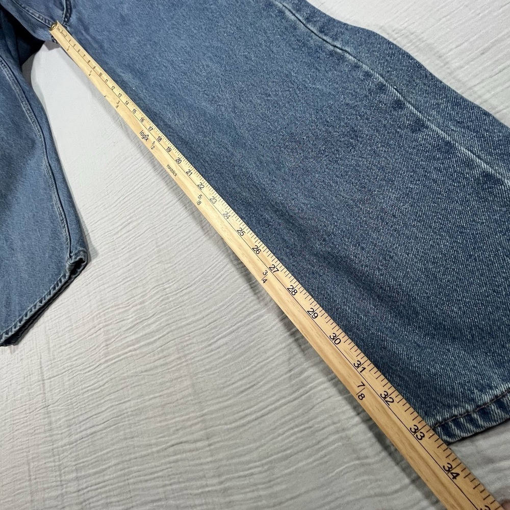 Y2K Urban Pipeline Jeans 34x34 (32x33) Men 2000s 00s Baggy Wide Relaxed Straight - Picture 5 of 13